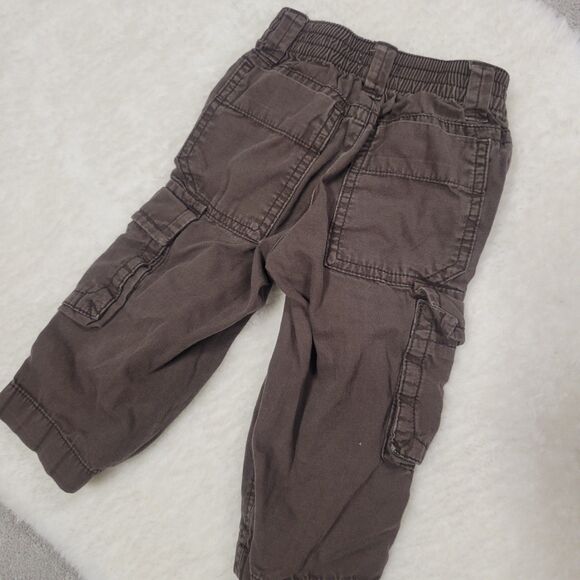 Old Navy Brown Cargo Pants 12-18M - Picture 3 of 3